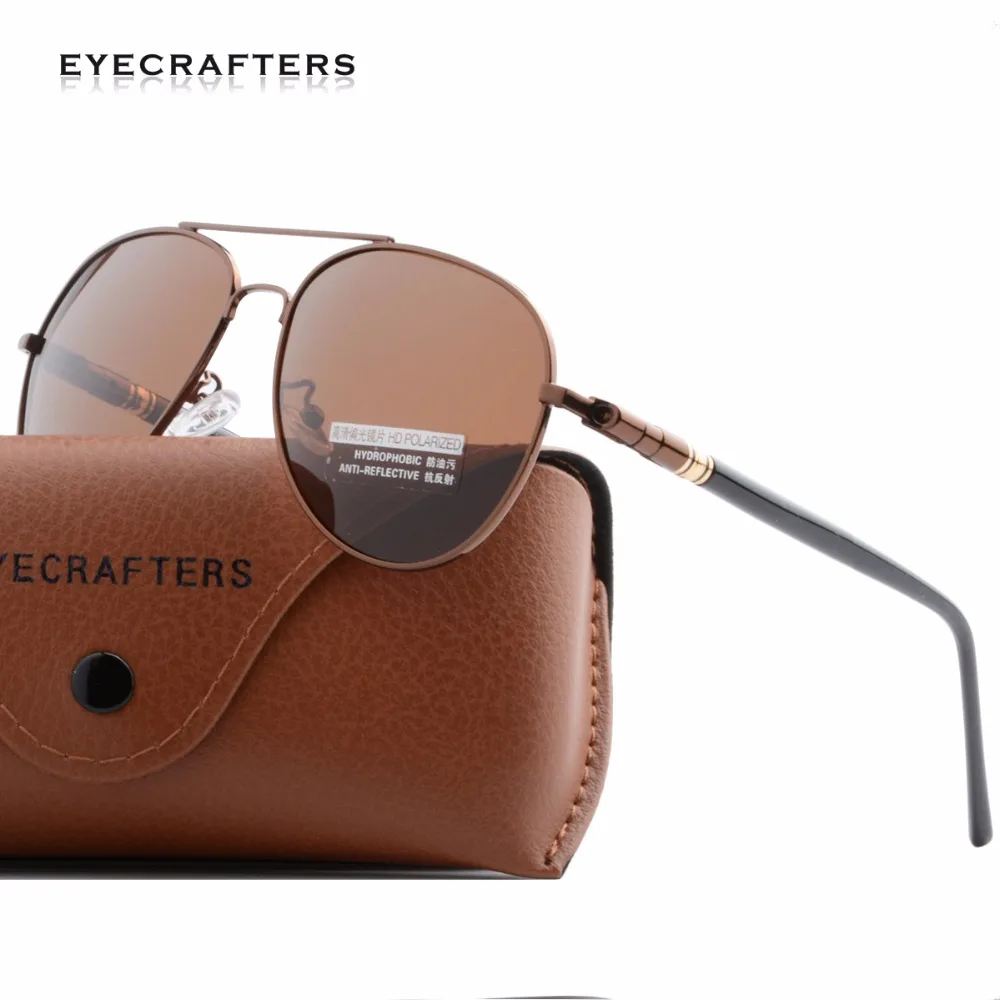 Очки авиаторы Eyecrafters Мужские поляризационные классические брендовые солнечные