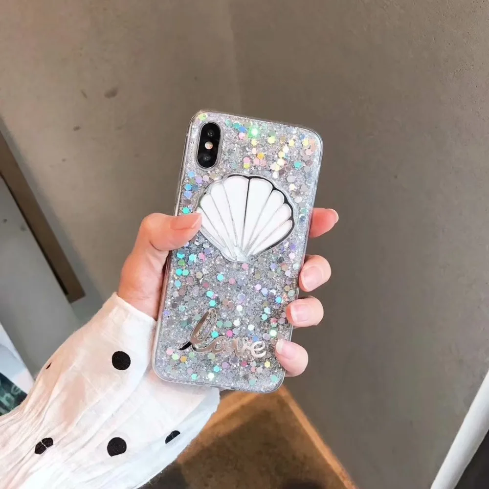 Туманно красоты для iphone 6 6s случае роскошный блеск мягкие силиконовые телефон