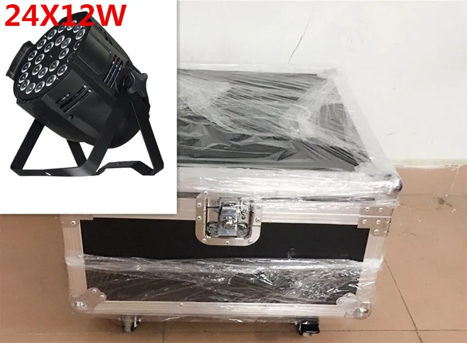 4 шт 24x12W LED светильник s с f Light чехол rgbw в 1 led DMX 512 control Professional stage ing equipment|Эффект