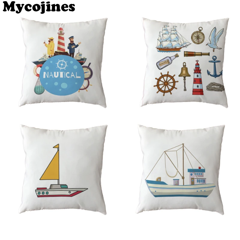 Акция мультяшная морская наволочка парусный матрос Парусная башня гостиная