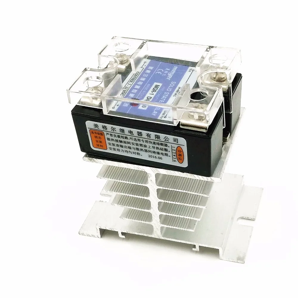 С базой радиатора нормально открытое Однофазное твердотельное реле SSR MGR-1 D4810 10A DC