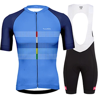 Bretelle ciclismo ropa de hombre, лето, Runchita go pro, комплекты одежды для велоспорта, мужские велосипедные комплекты с коротким рукавом, roupa ciclismo - Цвет: Set  A1