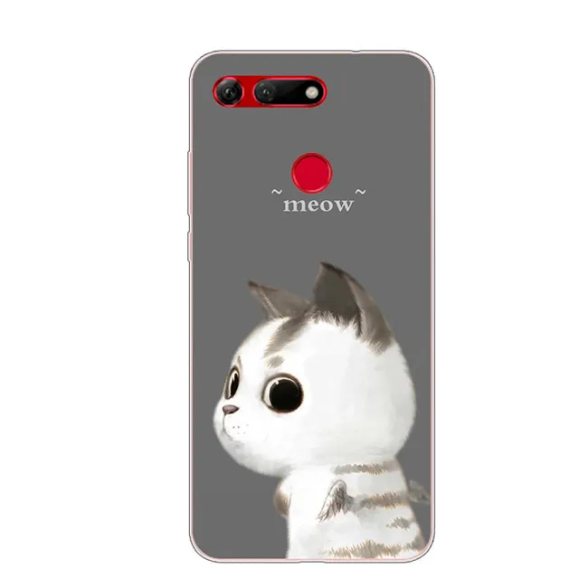 6,4 ''для huawei Honor вид 20 силиконовый чехол из мягкого термополиуретана с картинкой TPU чехол Coque для huawei Honor V20 чехол V 20 модные - Цвет: 24