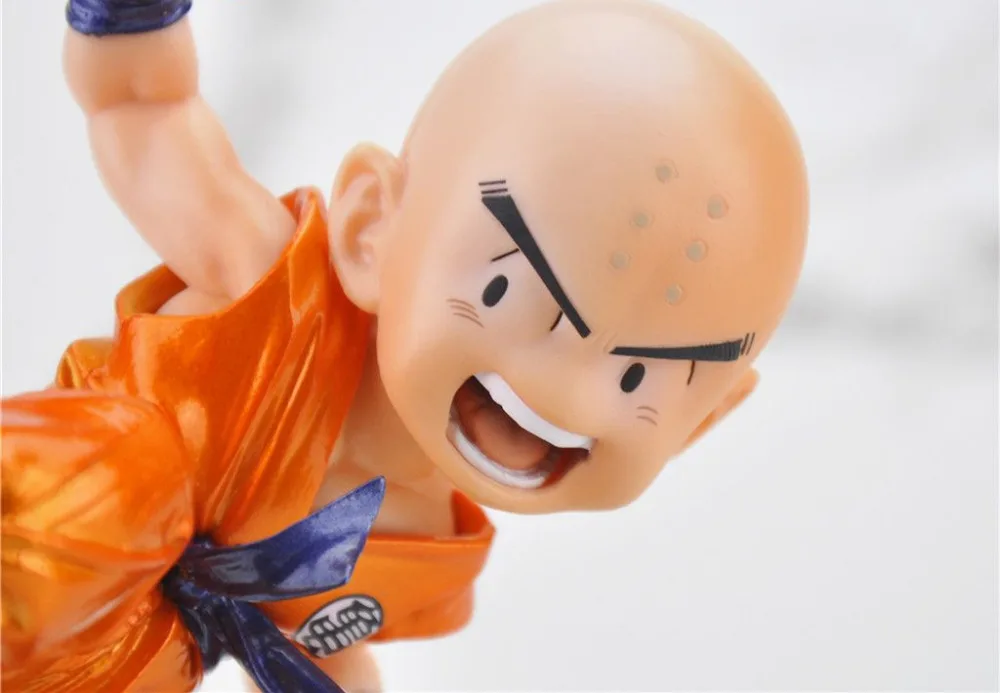 Houng Аниме Фигурка 12 см Жемчуг дракона Krillin металлик Цвет ver. ПВХ фигурка