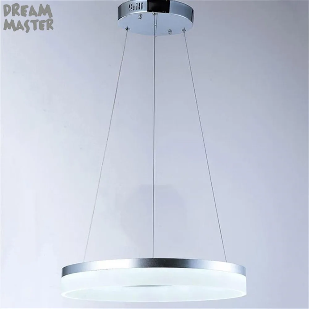 D20cm D40cm D60cm D80cm кольцевой подвесной светильник светодиодный современный светильник с молочно-акриловым абажуром hanglampen industrieel