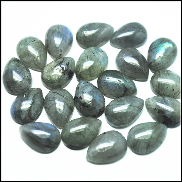 10x14mm 10pcs 10 шт натуральный импорт камнем лабрадорит кабошон бисер аксессуары для подвески браслеты Подвески 10x14 мм 13x18 мм 15x20 мм 18x25 мм - Цвет: 10x14mm 10pcs