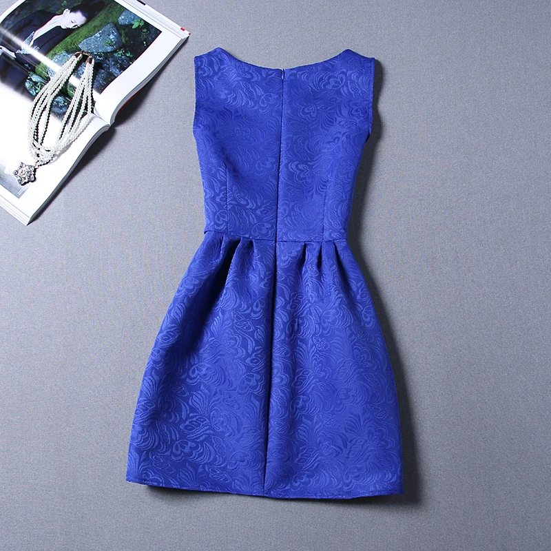 2016 г. европейский стиль однотонное винтажное платье летнее праздничное с