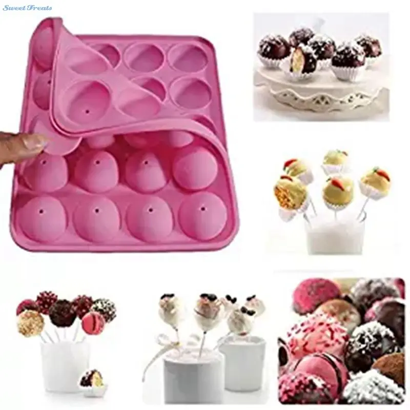 Силиконовая форма для торта Sweettreats 20 полостная полукруглая леденца вечевечерние