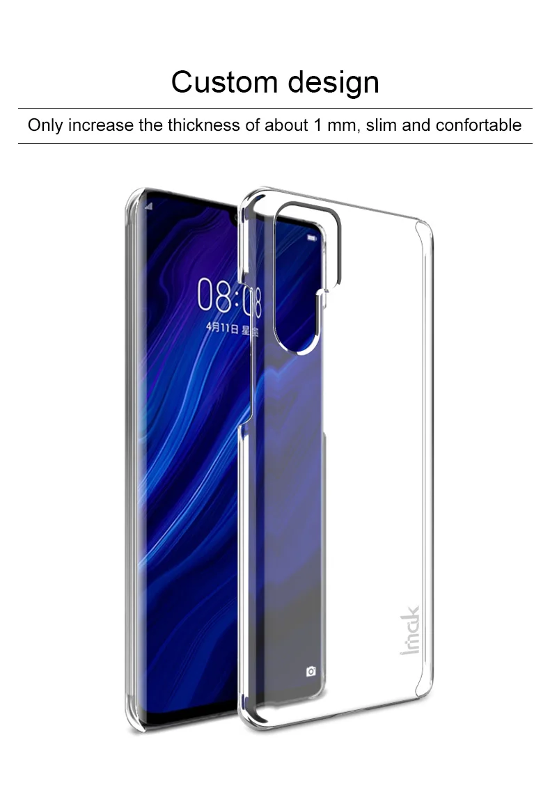 Imak Для huawei P30 Pro прозрачный износостойкий Жесткий Чехол для huawei P30 Pro в твердом переплете