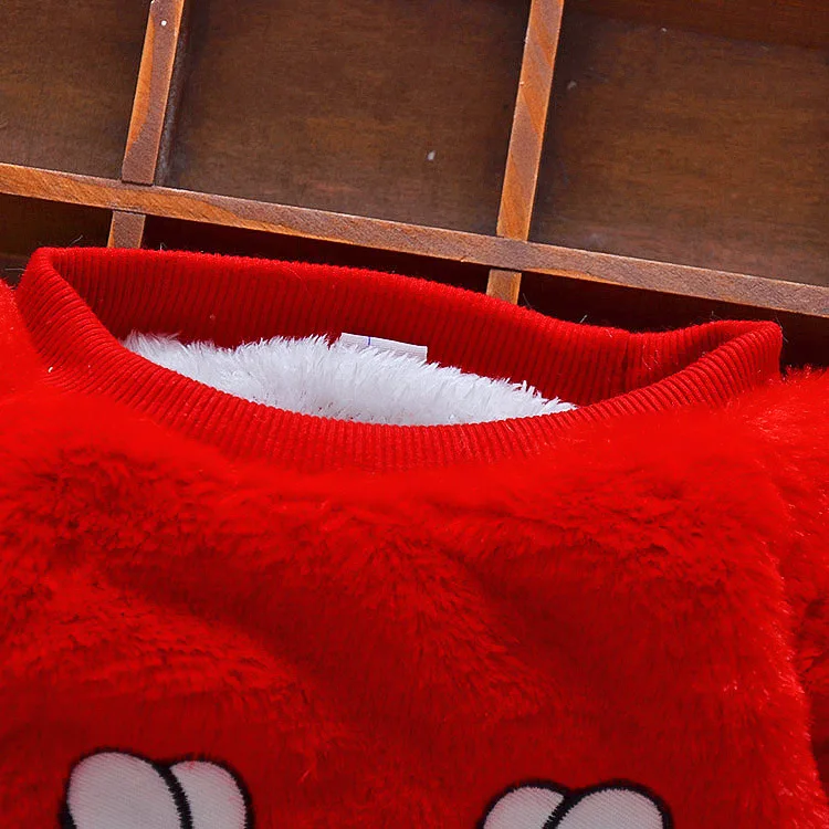 Зимний теплый свитер для девочек BibiCola куртка из хлопка и флиса младенцев