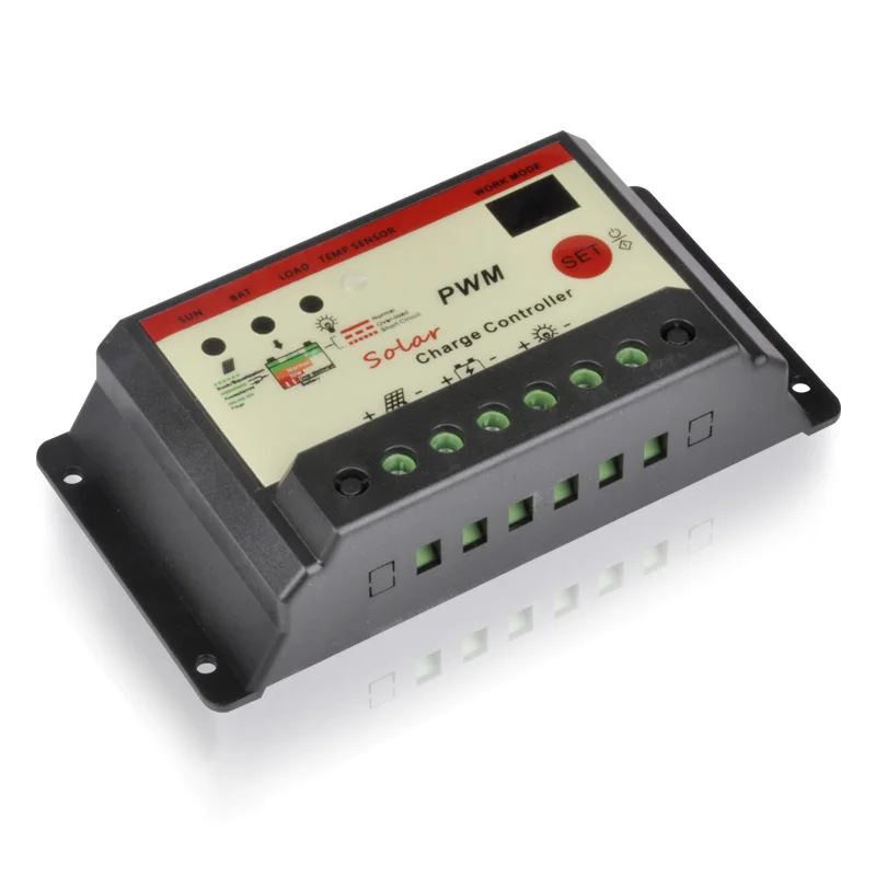 Солнечные панели контроллера 10A PWM Солнечного Контроллера Заряда 12 В 24 Панели