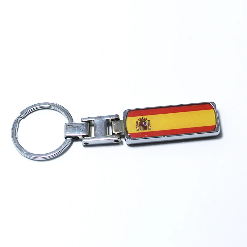 Испанский флаг автомобильный брелок для Bmw Audi Volkswagen Mercedes Toyota Volvo Jeep Lexus Nissan Seat Honda