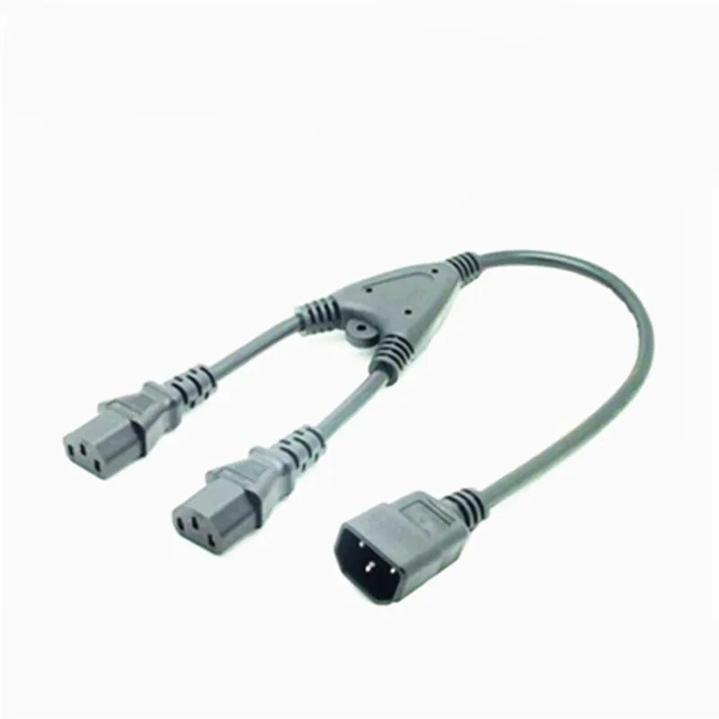 C14-2*C13 IEC 320 C14 Male Plug To 2*IEC320 C13 Female Y Splitter Power Extension Cable Cord 2*C13 PDU 0.32m | Обустройство дома