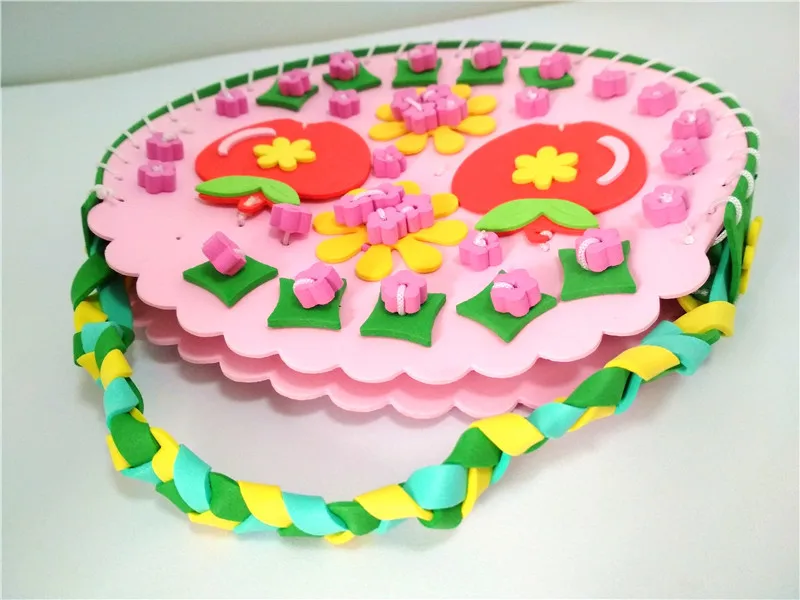 Happyxuan 4 шт. Детские DIY EVA Швейные Сумки Детские художественные наборы материалы ручной работы Креативные Игрушки для девочек подарок на день рождения