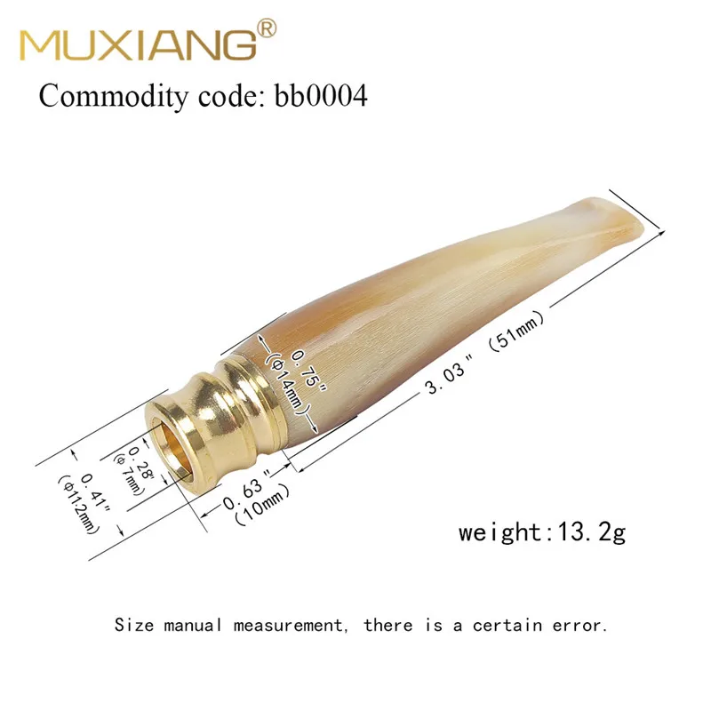 1 шт. имитация Ox Horn Filter дымовая сигарета стандартная курительная трубка мундштук
