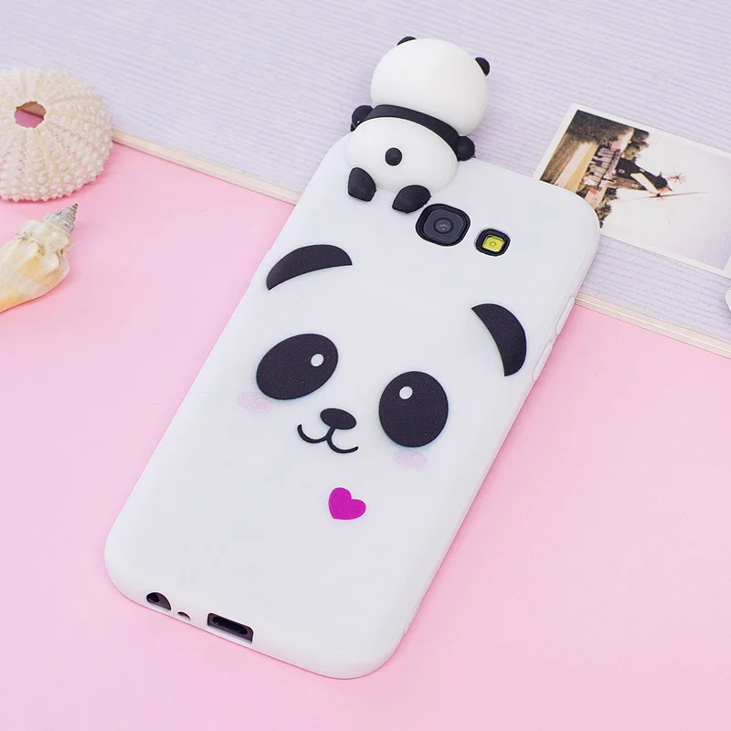 A3 2017 Kawaii 3D мультфильм Единорог панда Мягкий ТПУ силиконовый чехол для телефона