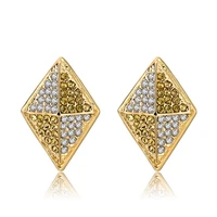 melihe 2019 new austrain crystal stud earrings for women girls gold color rhinestone earrings fashion jewelry brincos ser150071