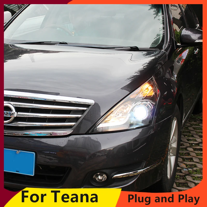 KOWELL автомобильный Стайлинг для Nissan Teana фары 2008-2012 Teana светодиодные фары drl H7 hid Q5 Биксеноновые линзы ближнего света