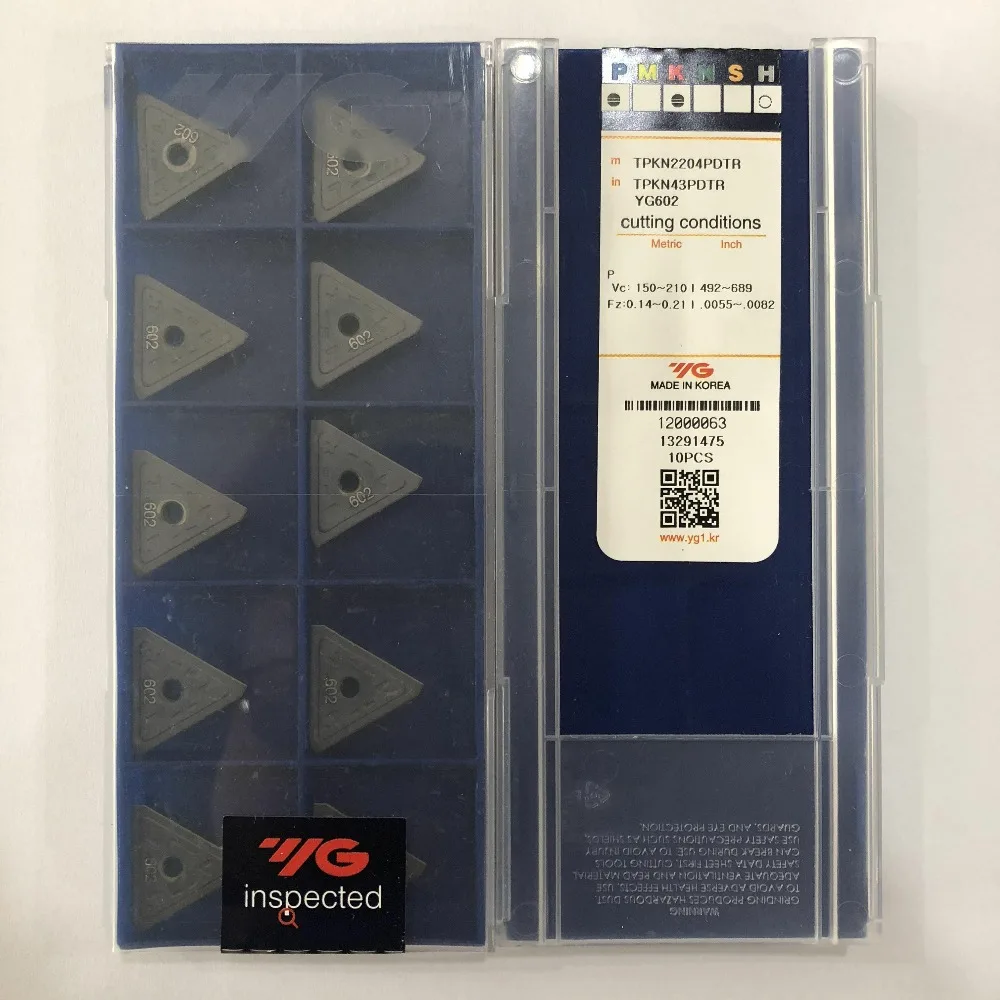 TPKN2204PDTR YG602 оригинал Корея YG вставки карбида бурения инструмент токарные