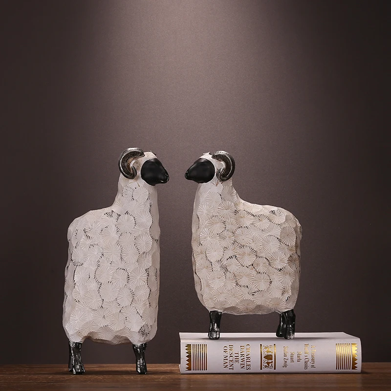 2 шт./компл. креативное домашнее украшение Северной Европы в виде овец изделия из
