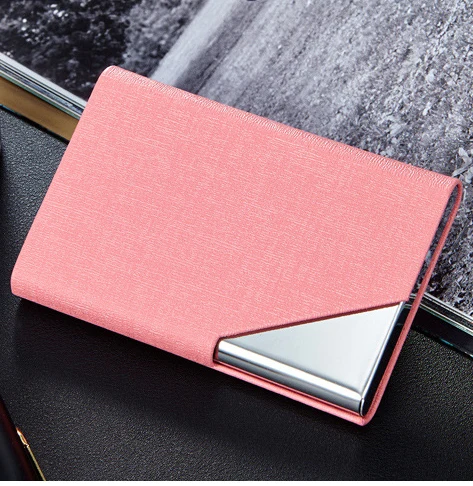 pink Модный магнит из нержавеющей стали металлический визитница чехол ID кошелек для кредиток Oracle Bone чехол для мужчин и женщин дорожный кошелек - Цвет: pink