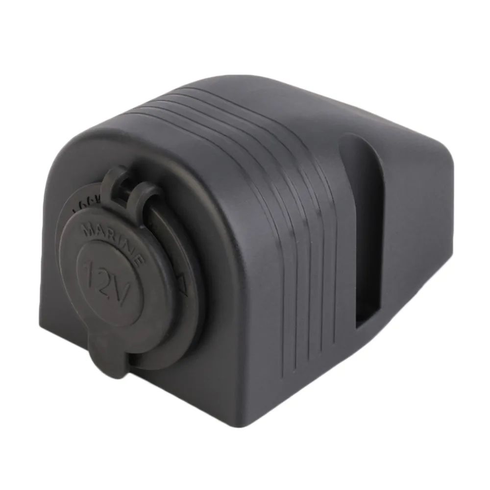 USB Car Charger Cigarette Lighter Socket With Waterproof Cover With Tent Base New Dropping Shipping