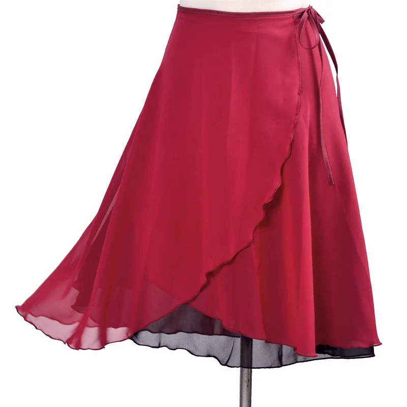 

Ballet Dance Skirt Adult Children Chiffon Pure Color Floral Print Practice Leotard Dance Dress Women Ballet Dancing Dress