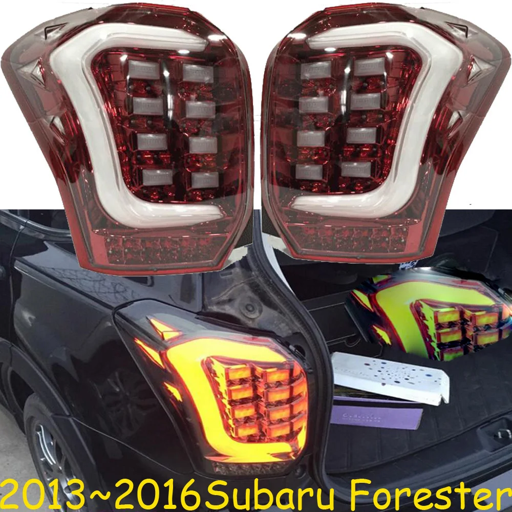 1 компл. Автомобильный Стайлинг для Subaru Forester задний светильник s светодиодный 2013~ автомобильные аксессуары Forester лампа задний светильник DRL+ тормоз+ Парк+ сигнал