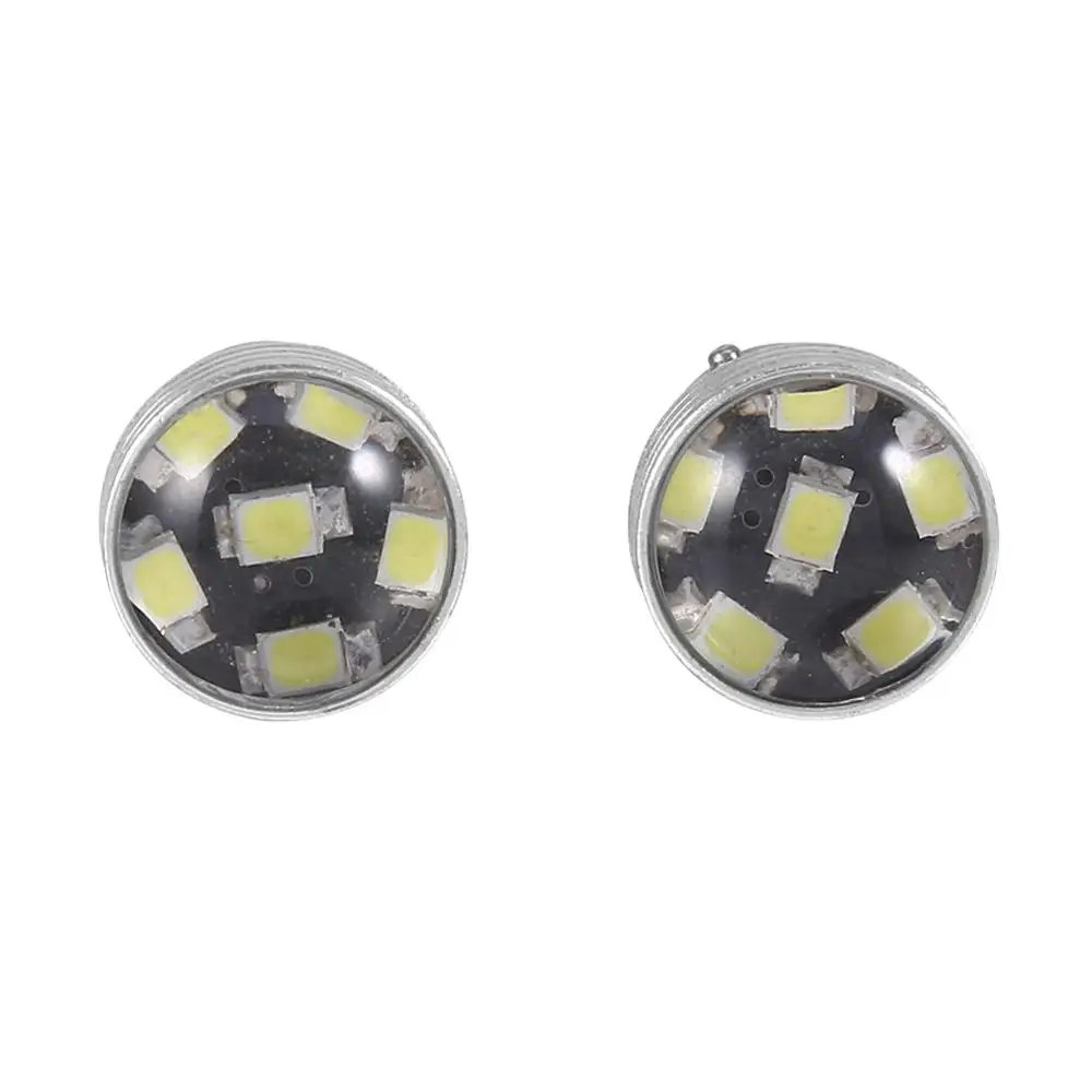 2x1156 BA15S 6LED 2835 SMD Автомобильная Лампа заднего поворота ксеноновая белая