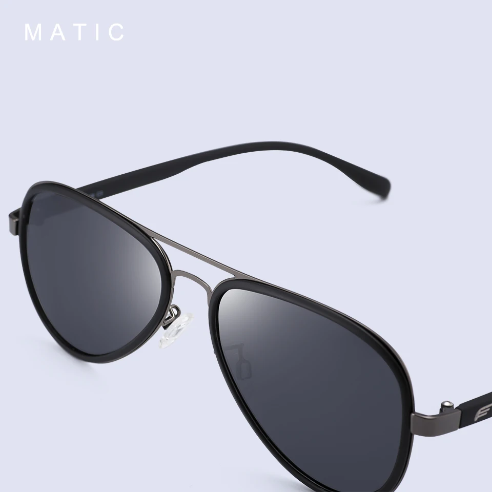 MATIC серые поляризованные линзы солнцезащитные очки для мужчин пилот водитель