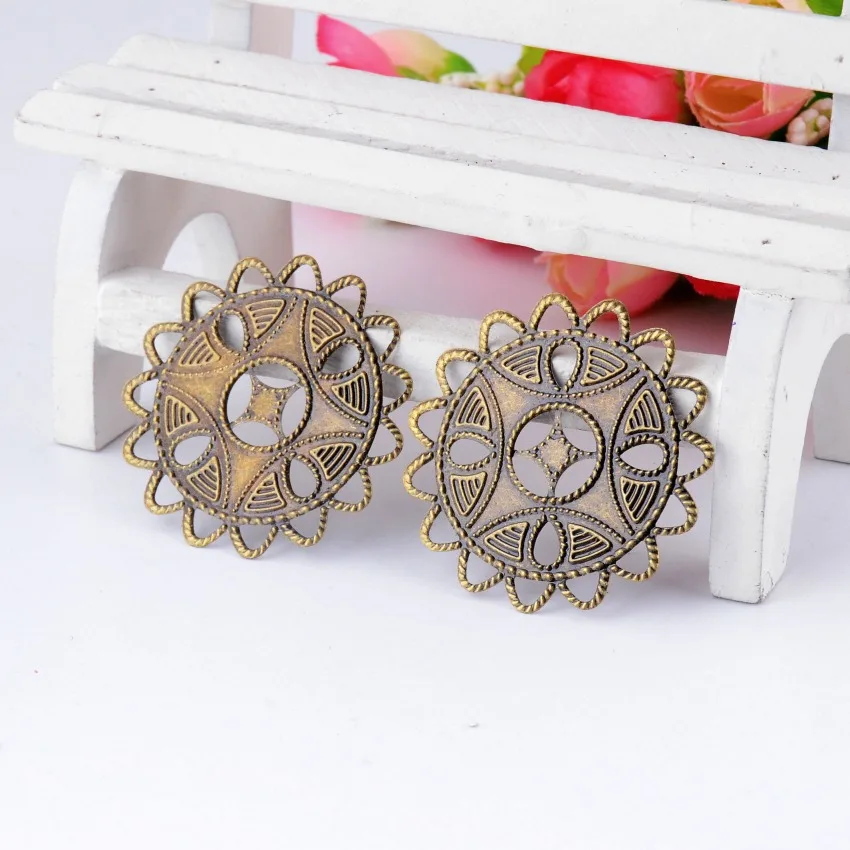 Бесплатная доставка 10 шт с бронзовой филигранью под старину обертывания