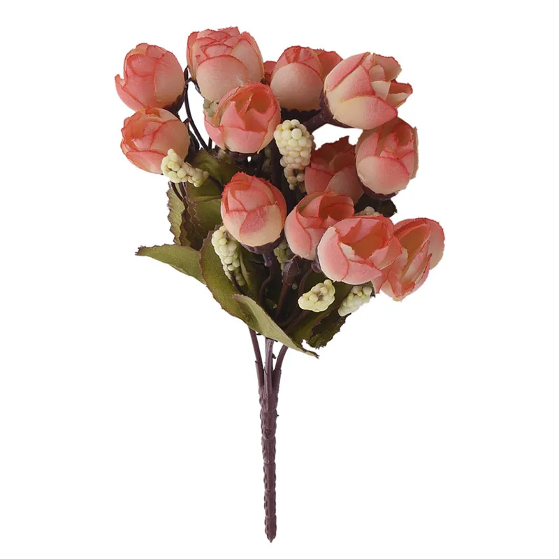 . Новинка 1 шт. цветочные бутоны искусственная Камелия цветы цветочный букет сад