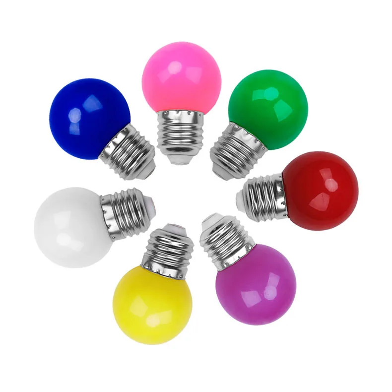 E27 светодиодные лампы bollillas красочные лампада ампул RGB светодиодный светильник SMD 2835 фонарик 220 В G45 Глобус лампы домашний декор