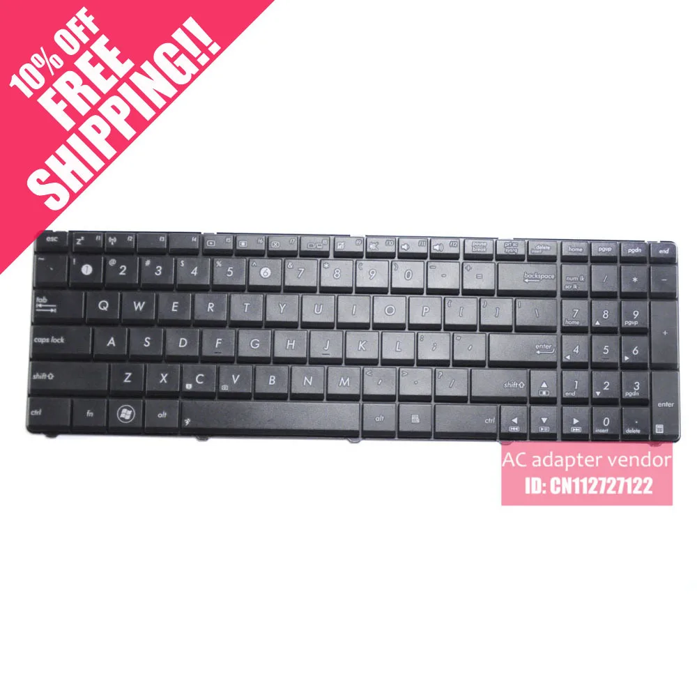 Новая черная клавиатура для ноутбука Asus K53U K53Z K53B K53TA K53T K53BR|laptop keyboard|keyboard laptopk53 laptop