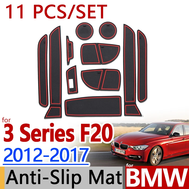 Для BMW F30 3 серии 2012 2017 противоскользящая резиновая чашка коврик для двери 11 шт. 2013