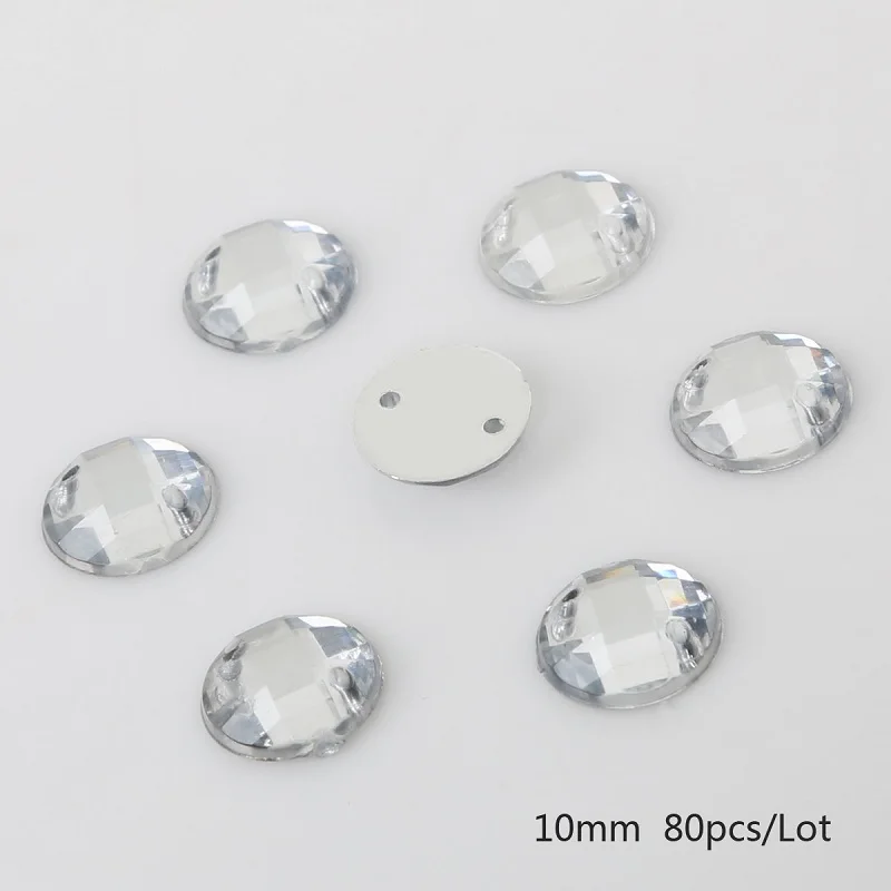 10mm 80pcs 100 шт. размер на выбор 8-20 мм жемчужные свадебные алмазные пуговицы фактор розетки Стразы Кнопки DIY аксессуары для волос декоративные пуговицы - Цвет: 10mm 80pcs