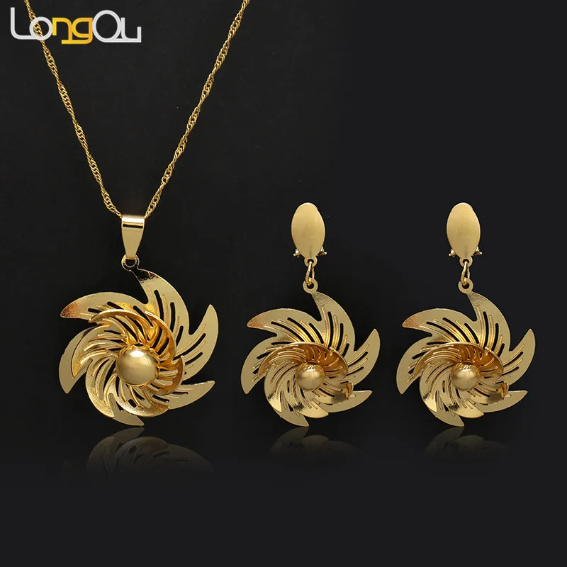 Модные новые поступления Свадебные Ювелирные наборы Дубая подвеска в подарок