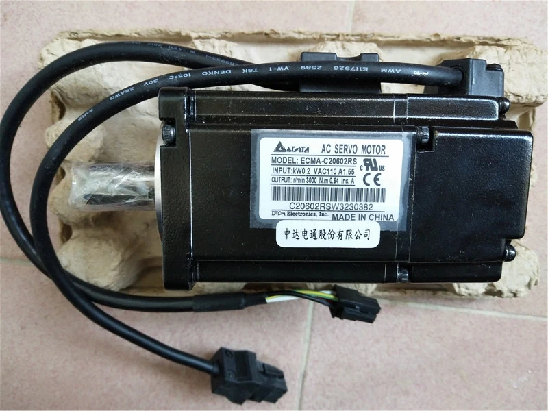 ECMA C20602RS B2 200 Вт 3000 об/мин Серводвигатель переменного тока|servo city|servo testerservo ac motor |