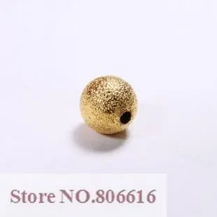 

10MM (100pcs) Gold Color & Metal Copper Loose Bead Dull Polish DIY Jewelry Findings Accessories