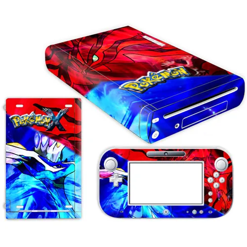 YS-WIIU-0018 Наклейка Pokemon Go Pikachu из кожи для nintendo wii u, чехол для консоли с пультами управления, скины для геймпад для nintendo wii u, наклейка - Цвет: YS-WIIU-0018