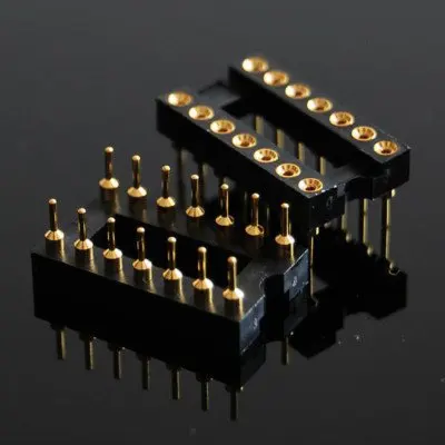 14 контактный Позолоченный разъем DIP IC панель 2 54 мм Шаг адаптера замены 100 шт.|swap| |