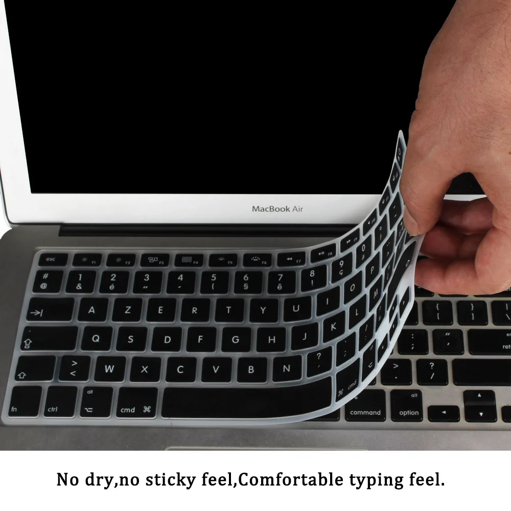 Водонепроницаемый французский UK/EU клавир AZERTY силиконовый чехол кожи протектор для Macbook Air 1" Pro retina 13 15 клавиатура фильм