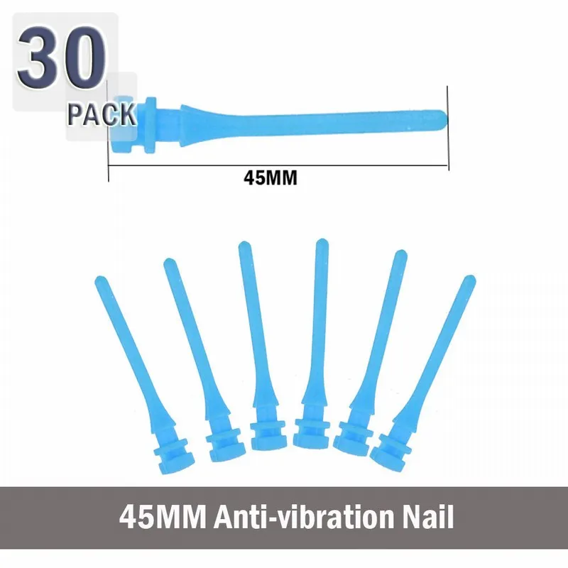 30PCS 45MM Blue Gdstime 30 мм 45 мм 65 мм Винт с заклепками резиновый ПК Вентилятор антивибрационное крепление Силиконовые Винты Шумопоглощающие вентиляторы резиновые шурупы - Цвет лезвия: 30PCS 45MM Blue