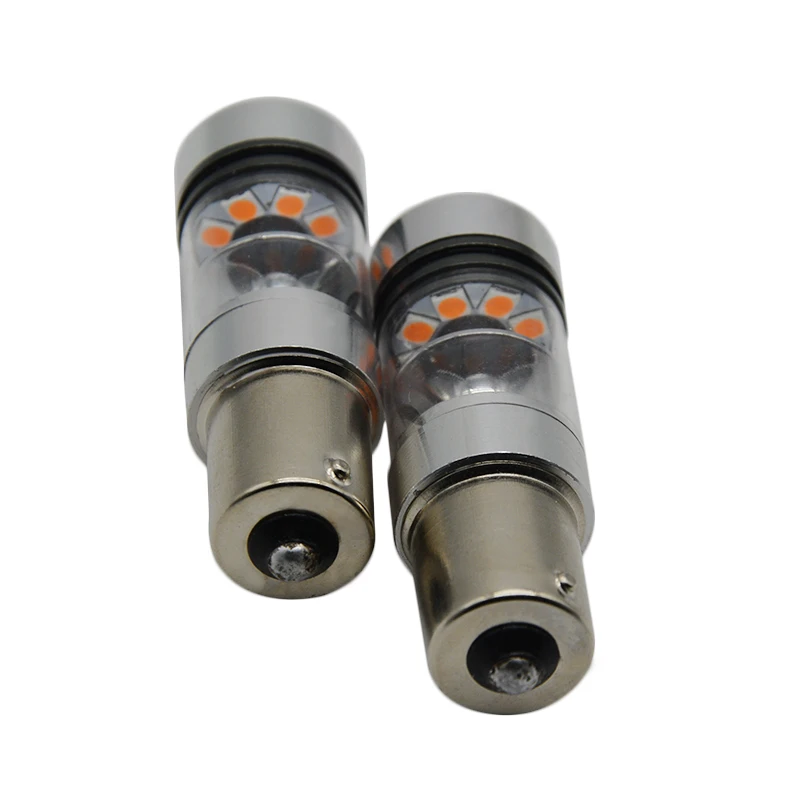 2X 100 Вт 1156 7506 7528 BA15s BAU15S P21W светодиодный фонарь для переднего указателя поворота