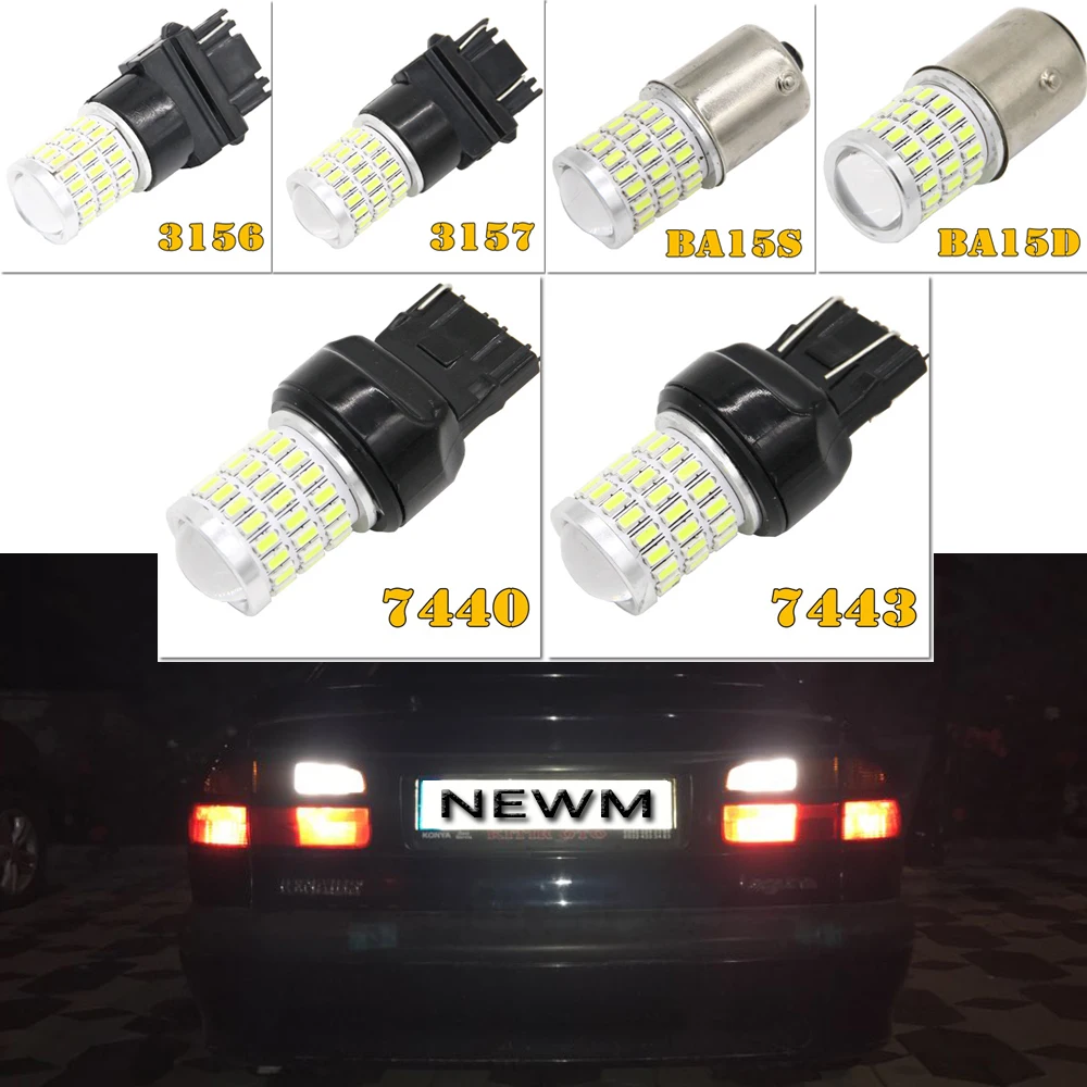 Автомобильные светодиодные лампы задние стоп сигналы 2x1156 BA15S 1157 BAY15D P21 014 заднего