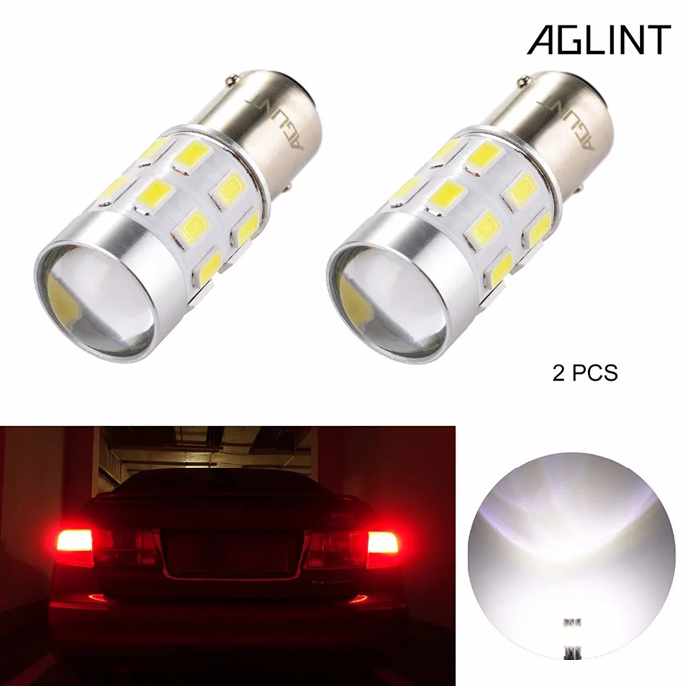 Автомобильный светодиодный фонарь AGLINT 2 шт. 1157 BA15D P21/5 Вт стоп сигнал задний 5730SMD 24 s