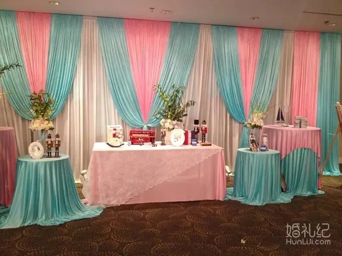 Экспресс Бесплатная доставка Новый дизайн Тиффани синий свадебный фон занавеска