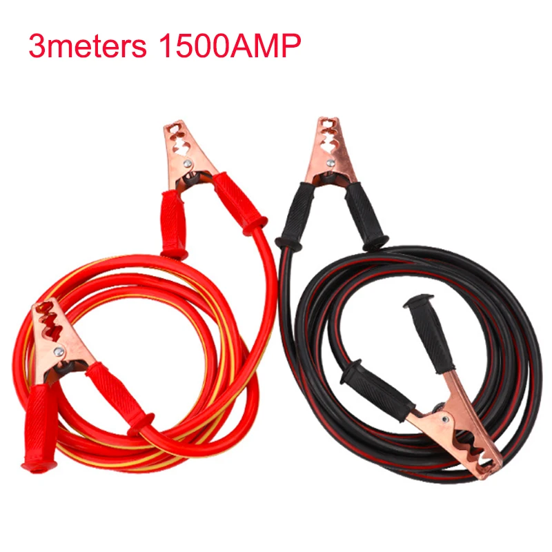 TUOSEN 3Meters 1500AMP/2Meters 3000AMP Car Battery Booster Cable Emergency Ignition Jump Starter Leads Wire For Car Van SUV
TUOSEN 3Meters 1500AMP/2Meters 3000AMP Car Battery Booster Cable Emergency Ignition Jump Starter Leads Wire For Car Van SUV