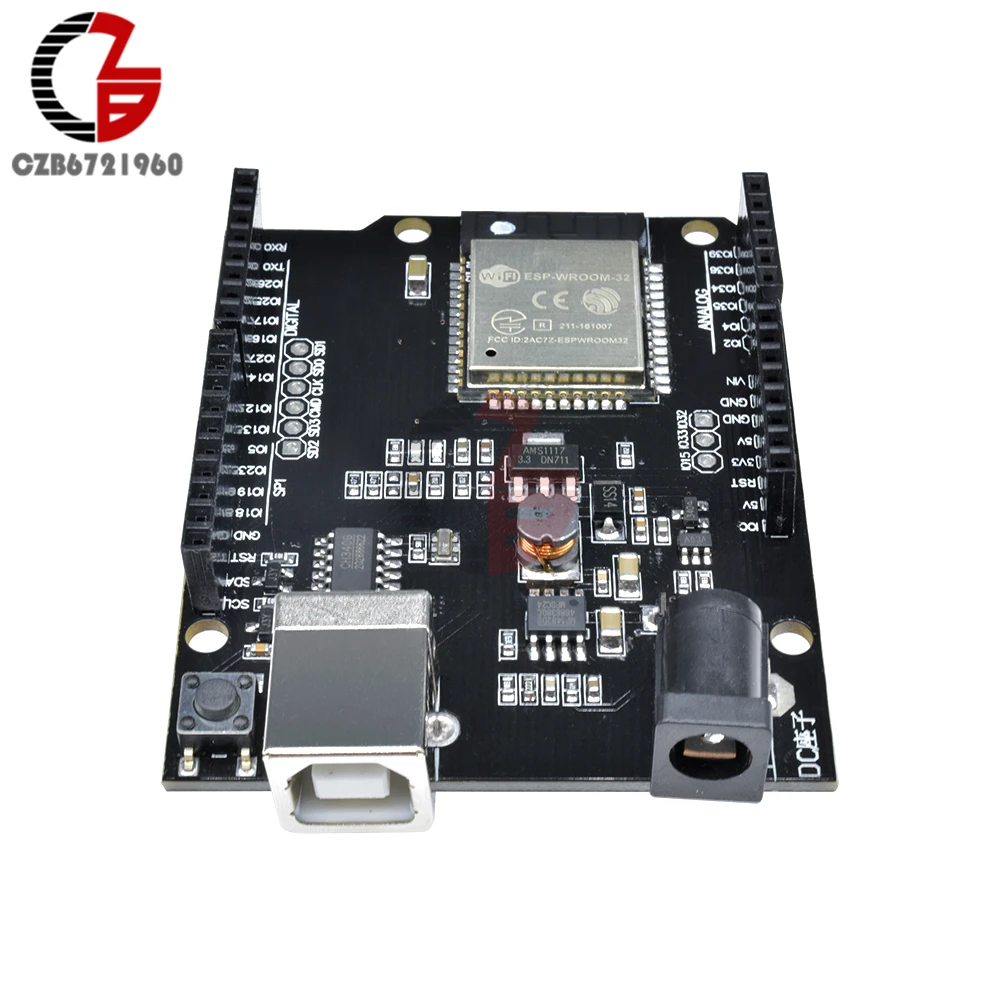 DC 5 в 12 В двойной режим ESP32 беспроводная Wifi Bluetooth плата для разработки CH340 CH340G USB B