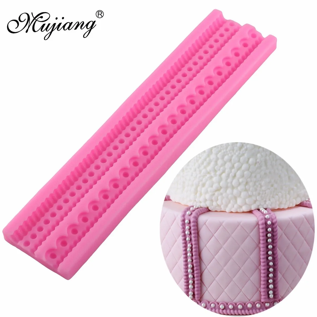 Mujiang пеньковая веревка жемчуг инструменты для украшения тортов из мастики